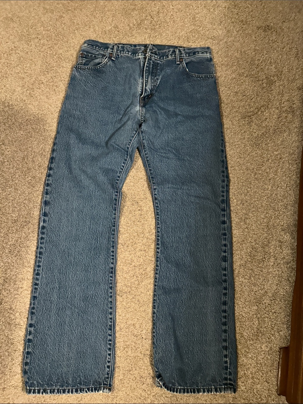 Men's Classic Blue Straight-Leg Jeans 36 x 34.